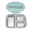 Lunch Box 3 Compartments 304 Stainless Steel Plastic Matching Spoon Chopsticks Portable Lunch