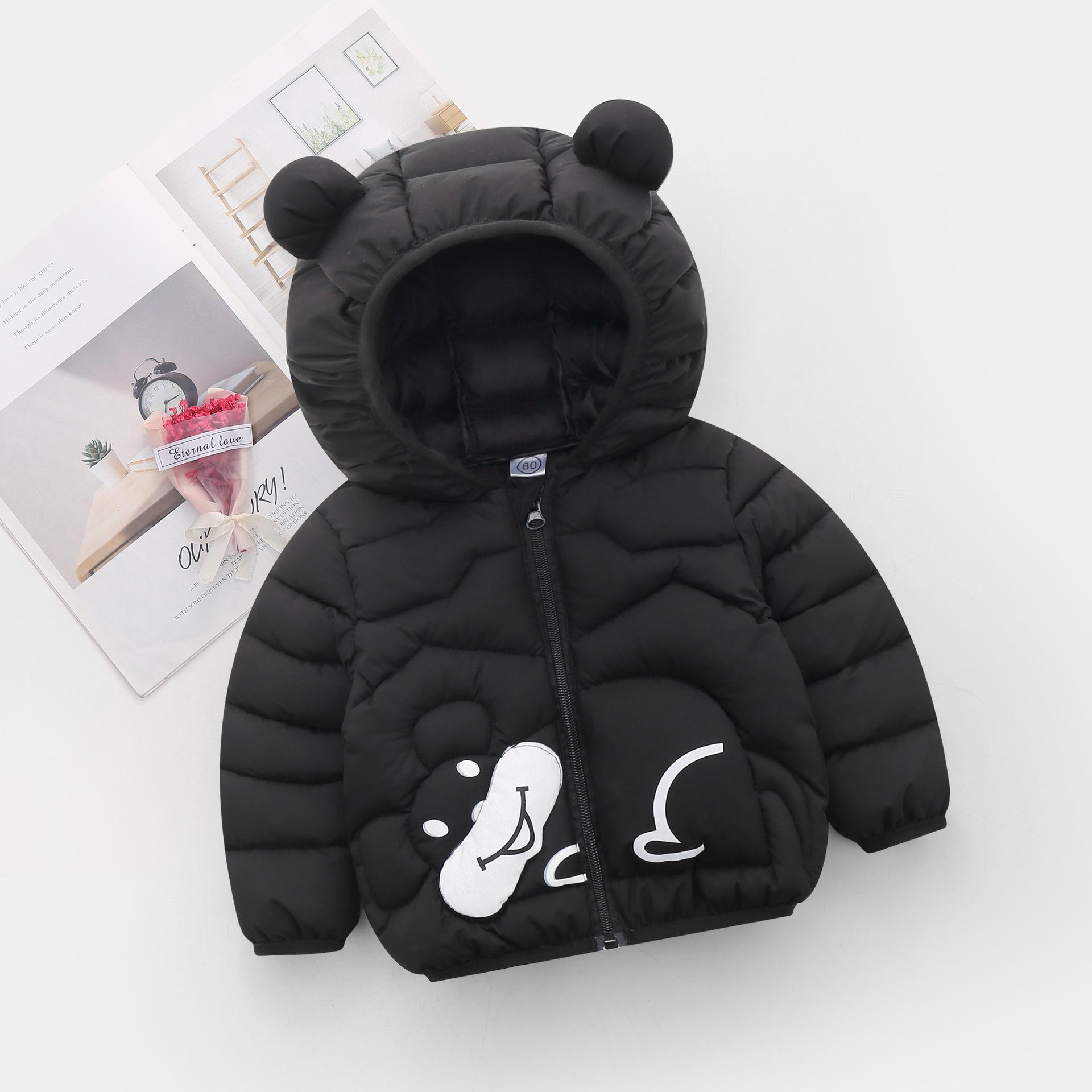 

Куртки для мальчиков Детские пуховики для мальчиков и девочек для младенцев и малышей 80 чёрный