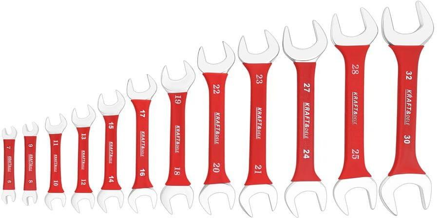 DOUBLE-ENDED FLAT WRENCHES 12 Pcs KD10924