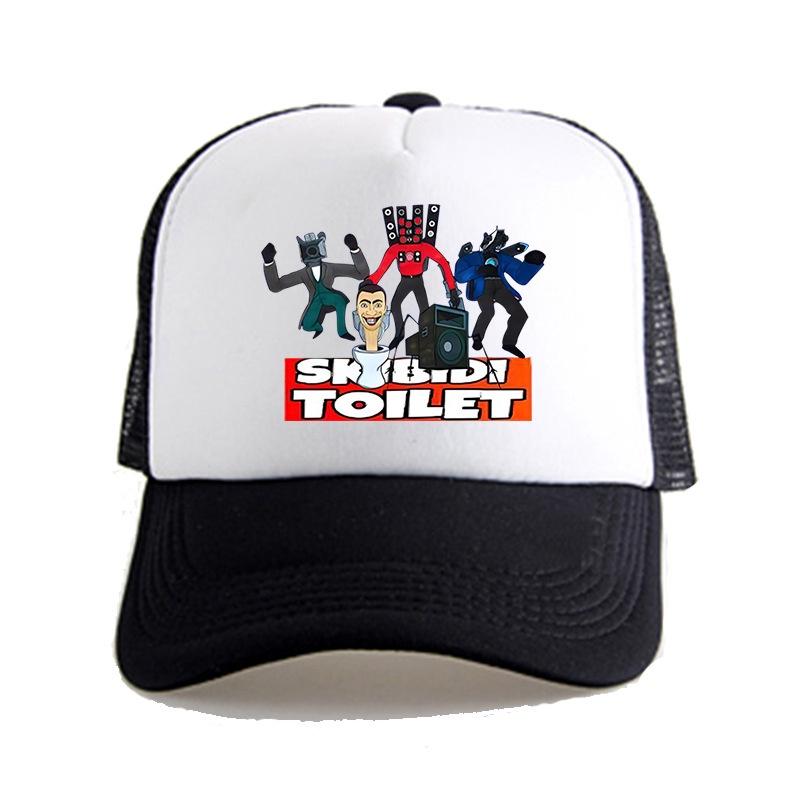 Kid Adult Skibidi Toilet Printing Baseball Caps Adjustable Hip Hop Hats Summer