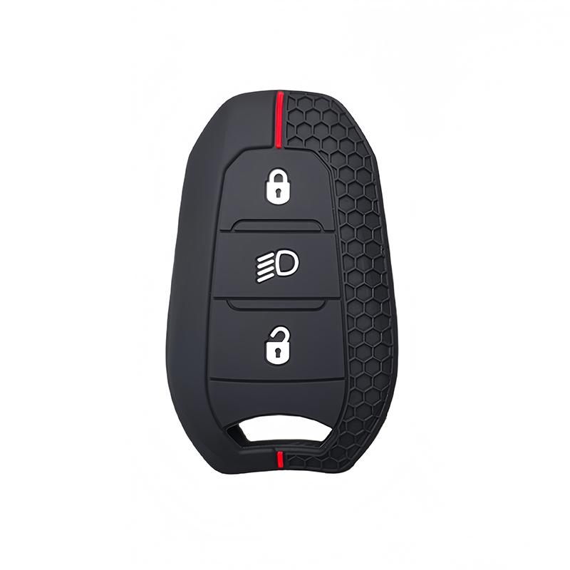 Silikon Autoschlüsselhülle Abdeckung Schale Schlüsselanhänger Halter für Peugeot 308 408 508 2008 3008 4008 5008 für Citroen C4 C5 C6 C3-XR Zubehör