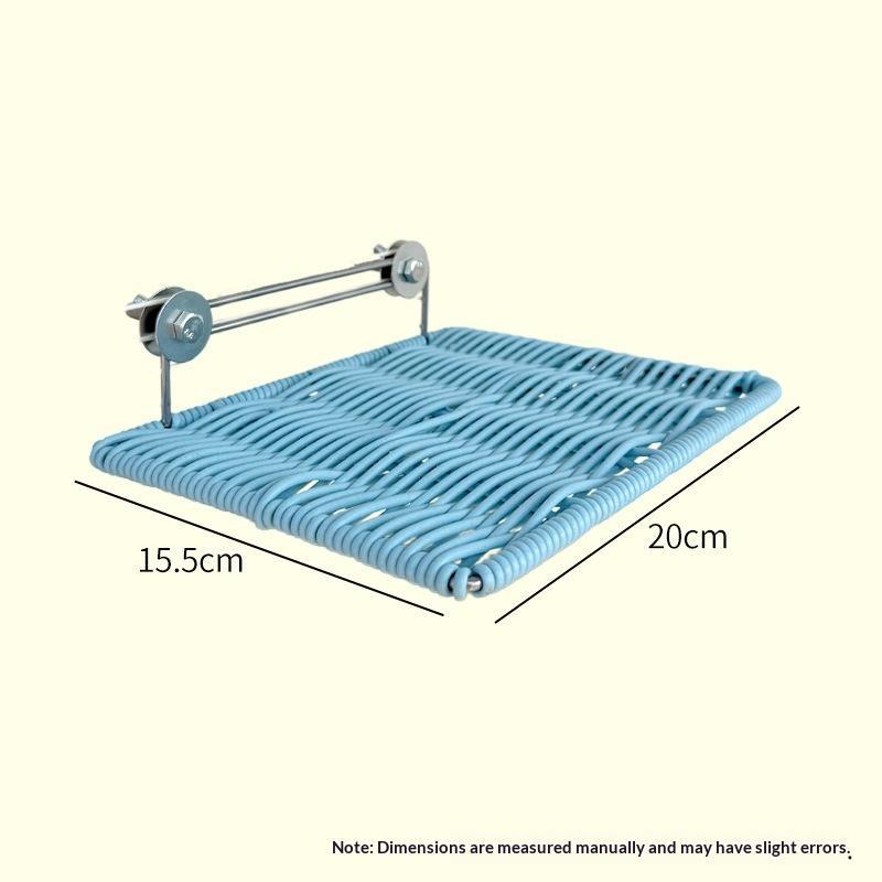 1Pcs Iimitation Rattan Weaving Parrot Perch Rest Wear Resistant Bite Resistant Jumping Platform Breathable Bird Resting Platform