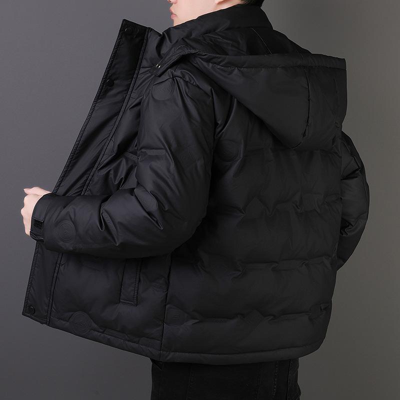 Winter Daunenjacke Herren Weiße Entendaunen Modetrend Mit Kapuze Daunenjacke Casual