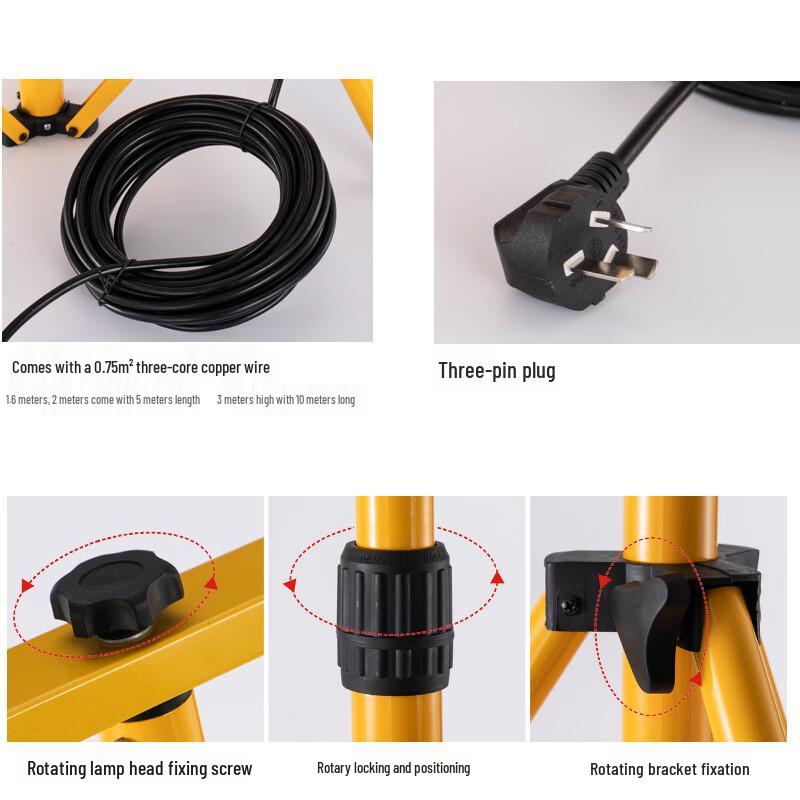 Outdoor LED Floodlight with Telescopic Stand
