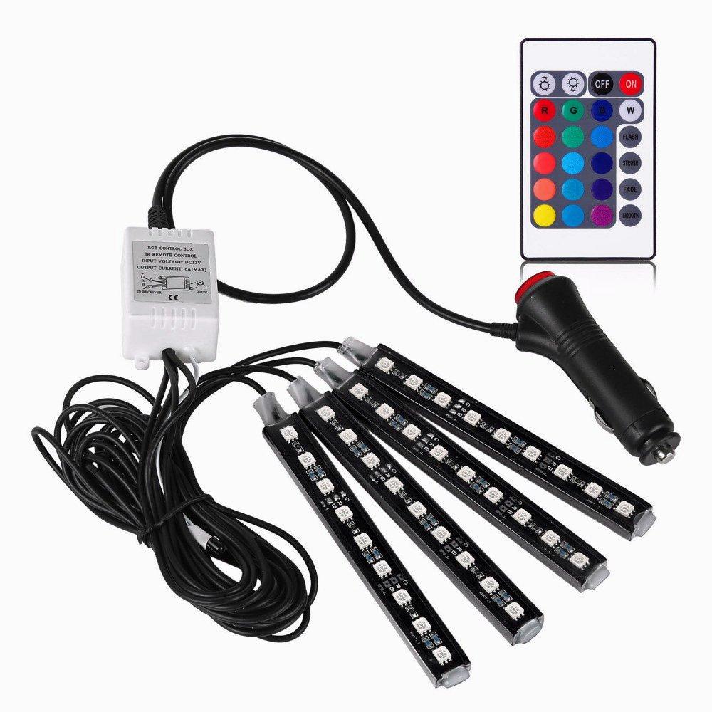 zmart Car RGB Floor Light 9 LEDs x 4 SMD