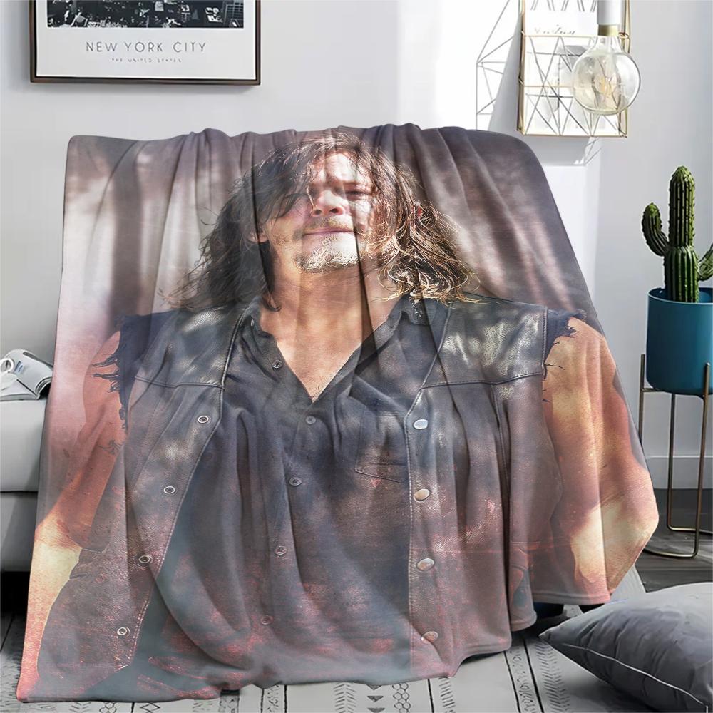 1PC THE WALKING DEAD Print Flannel Blanket, High quality Comfortable for All Seasons, Home Decor, Warmth and Comfort, Perfect for Christmas Gifts215