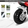 Motocicletta Elettrica per Bambini 3-8 Anni con Licenza BMW, Batteria 12V, Rotelle Ausiliarie e Luci, 110x47x69 cm