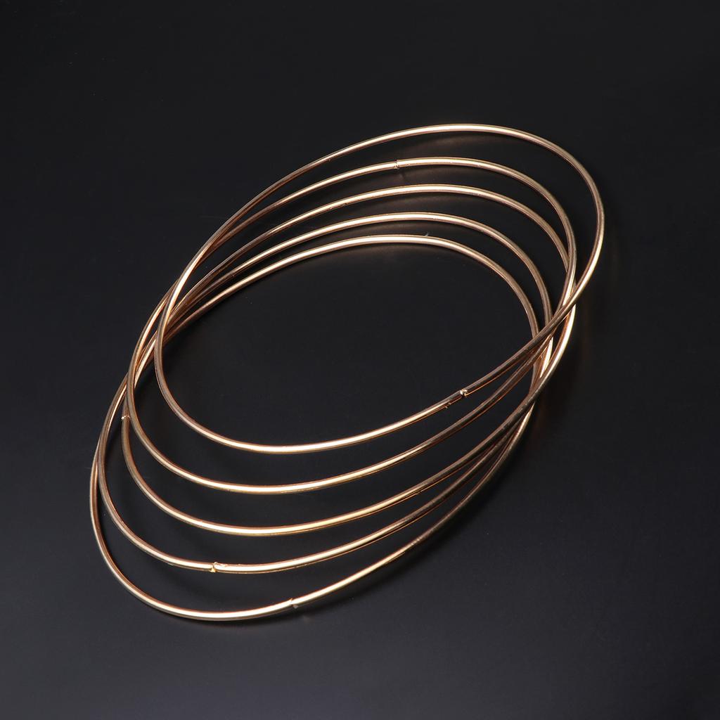 10pcs Dreamcatcher 130Mm Metal Dreamcatcher Ring Ring Diy Hoop For Craft Projects Plant Hangers Macrame Decorations