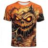 T-shirt da Uomo Estiva Girocollo Stampata in 3D Travestimento di Halloween