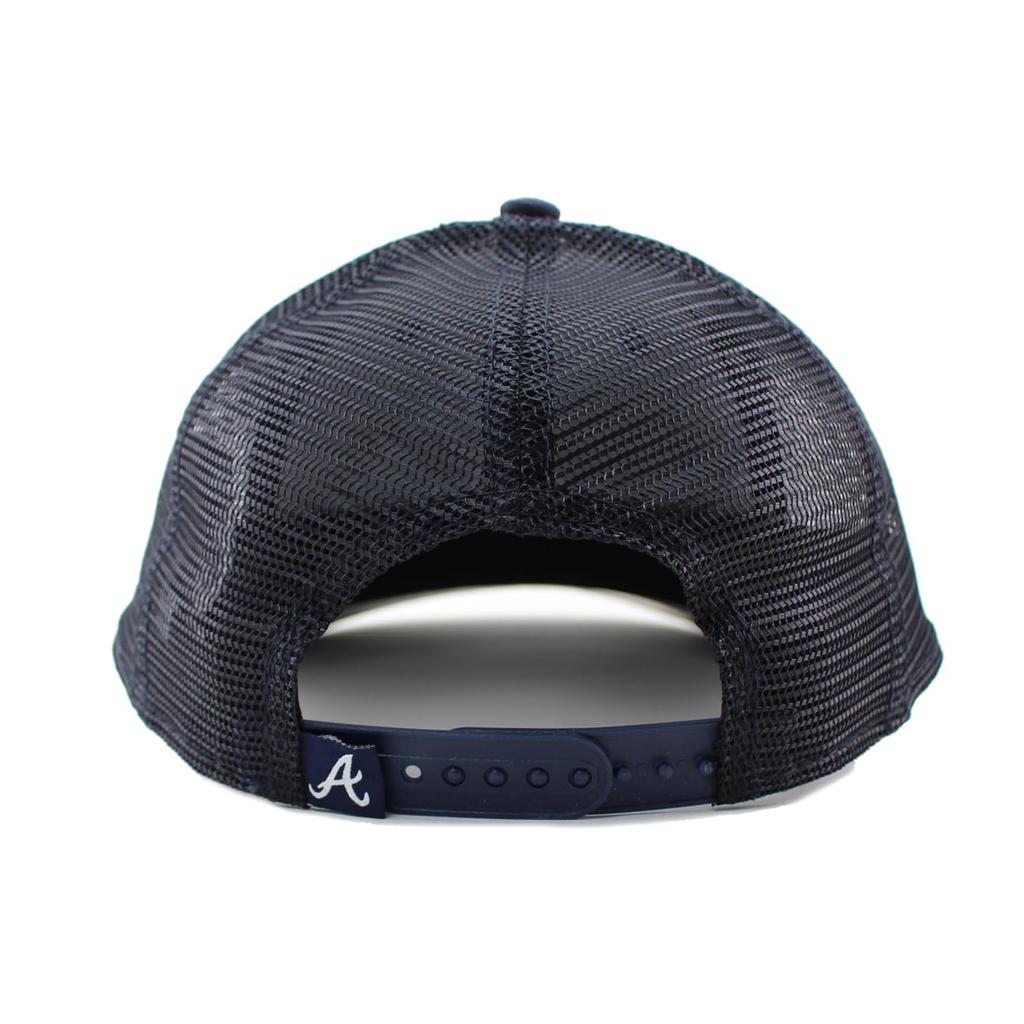 [New Era] Mesh Cap LP9FIFTY Atlanta Braves MLB TRUCKER MESH CAP NAVY ATLANTA BRAVES LOW PROFILE SNAPBACK [Used]