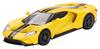 TrueScale Miniatures MINI GT 1/64 Scale Ford GT Triple Yellow Left-Hand Drive Finished Model