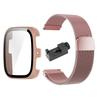 Milanese Loop Band with PC Case for Amazfit Active 2 Square Magnetic Stainless Steel Bracelet