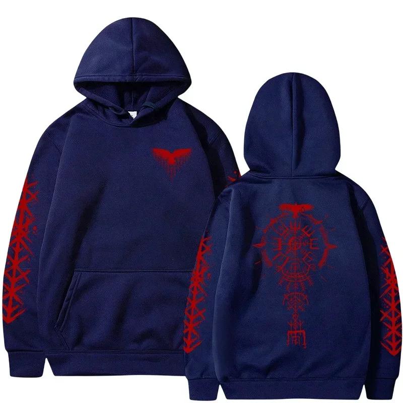 Ancient Viking Raven Print Hoodie Male Daily Casual Fashion Sporty Coats 2025 Autumn New Arrival Men's Sweatshirt High Quality