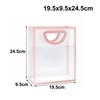 Portable Clear PVC Gift Bags Waterproof Simple Style Transparent Gift Bags Frosted Plastic Tote Bag Wedding Party