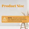 1Pc Crushed Stone Pattern Pebble Shower Curtain 3D Effect Semi-Transparent Waterproof Bathroom Decor
