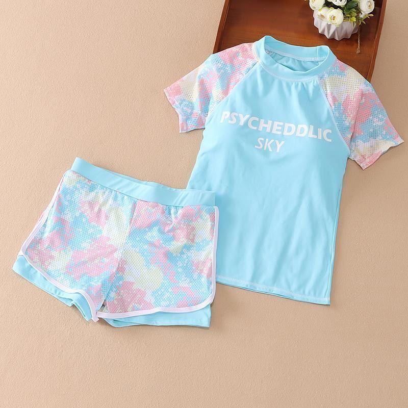 

Kids Swimwear for Girls Sport Swimsuit Set for Children Girl Soft Summer Travel Beach Clothes 20