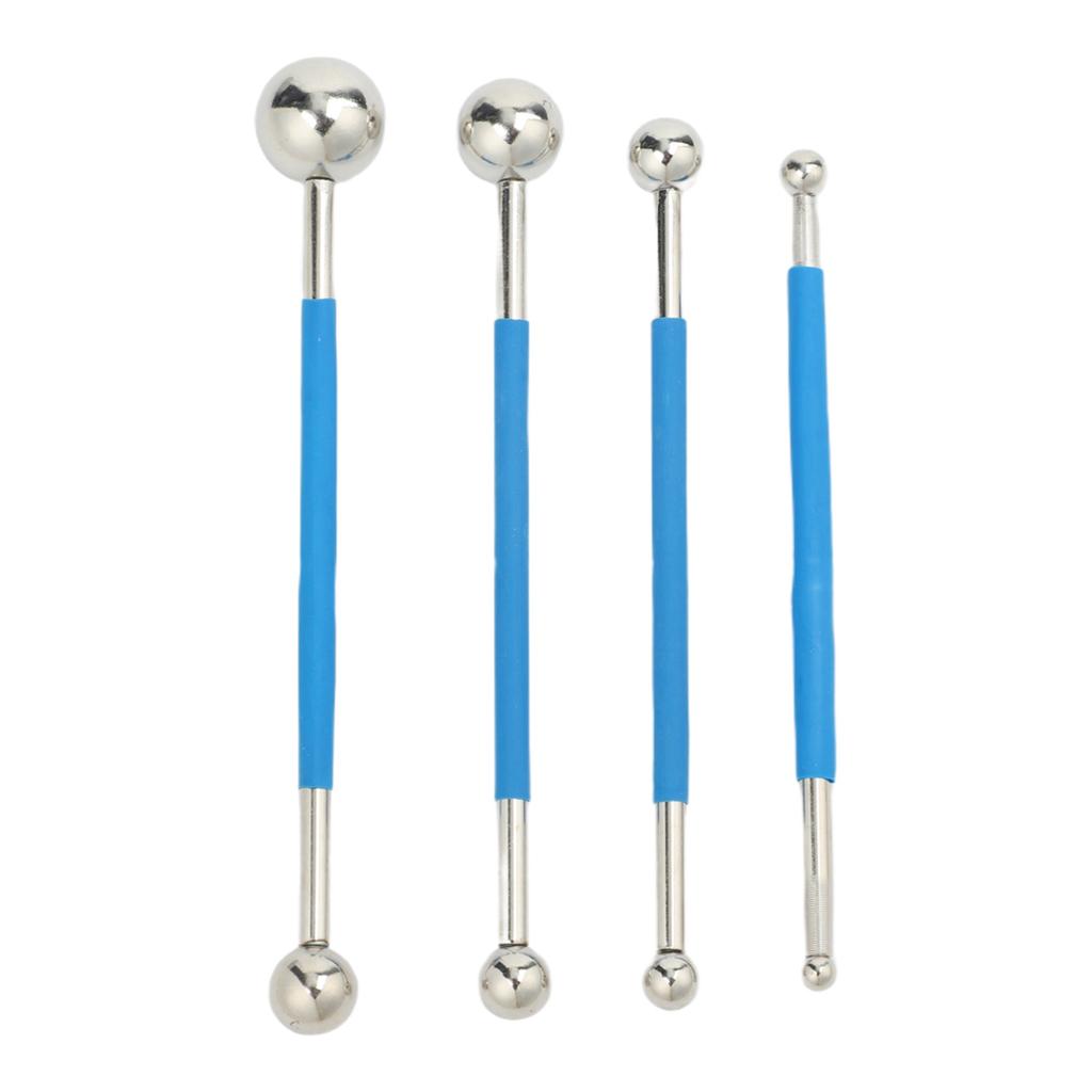 Professionelles Bodenwerkzeug-Set Edelstahlwalze Bauwerkzeug Blau Silber Bodenfugenpresse Kugel Einfach zu bedienen