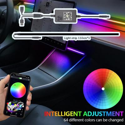 Car Ambient Lights USB APP Control Remote for Tesla Model 3 Y LED Interior RGB Symphony Atmosphere Lamp 110cm 30cm