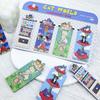 4pcs Cat World Magnetic Bookmarks Set, Cute Cat Cartoon Design Page Clips Book Marker, Unique Reading Gift Stationery