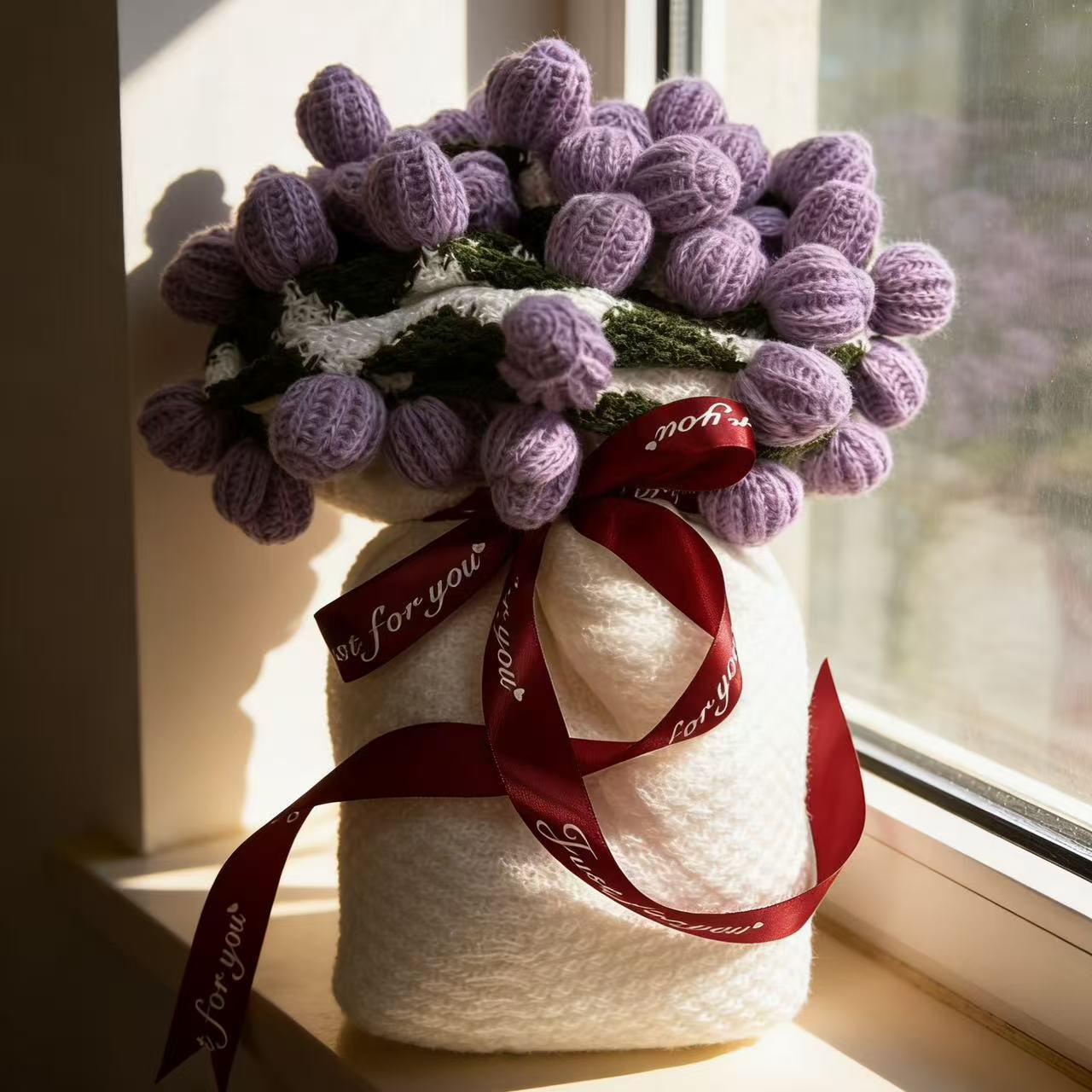Valentine s Day Rose Flower Blanket - Cozy Gift for Girlfriend 22 Flowers (60CM)