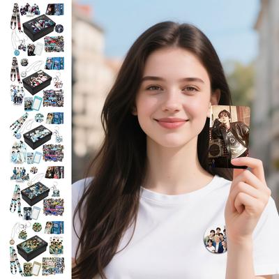 Star Boy Group Peripherals, Stand-alone Sticker Small Card Lanyard Set, Ideal Gift For Follow Star  People
