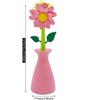Long-handled dishwashing brush, flower-shaped nylon dishwashing brush, kitchen dishwashing brush with stand