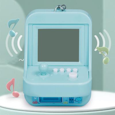 Arcade Game Machine 26 Classic Game Modes Support Music with Keychain Entertainment Mini Building Block Game Retro Game Console for Children