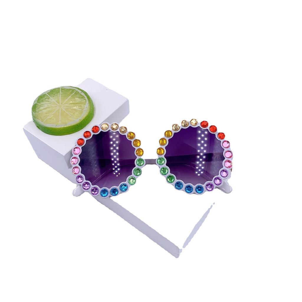 Children 2-10 Years Old Round Frame Sunglasses Fashion Frame Cartoon Personalized Sunglasses Fashion Sunglasses