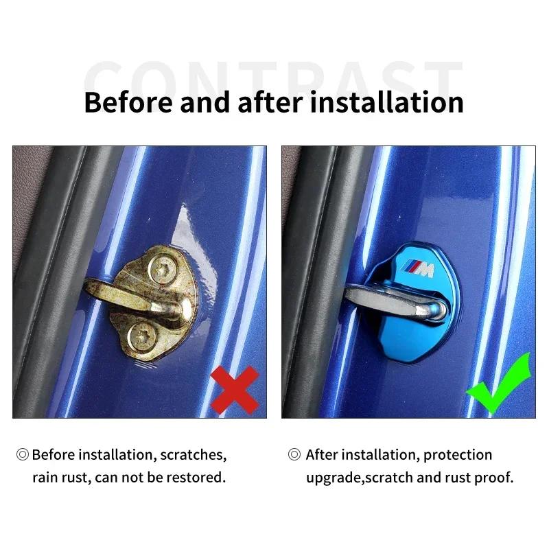 2025 Gorące 4 szt. Pokrywa Zamka Drzwi Samochodu Dla BMW Serii 3 G20 Serii 2 Serii 4 G22 G23 G26 i3 i4 Stal Nierdzewna Ochronna Zamka Drzwi