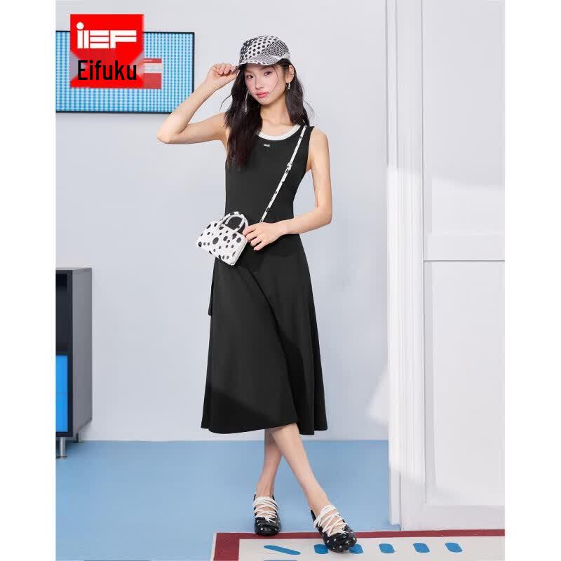 IEF Women s Casual Fashion Vest Midi Dress L