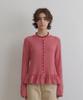 Ohkukka Striped T-Shirt Cardigan - Red