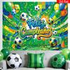 1pc colorful football birthday backdrop banner suitable for birthday party cake table decoration anniversary