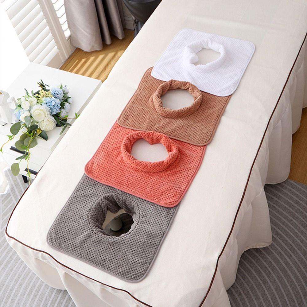 Soft Beauty Salon Towel with Hole Headrest Pads Professional SPA Massage Towel  SPA Center