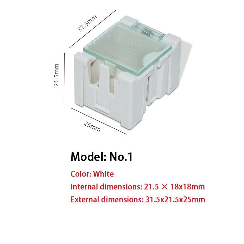 

Combination Patch Box Plastic Storage Box Electronic Parts Mobile Phone Chip Classification Box Plastic Storage Item Box 2Pcs