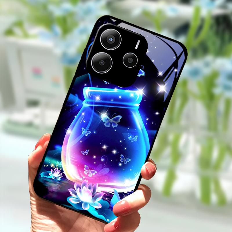 Coque For Redmi Note14 Glass Case 14 Pro 4G 5G New Popular Tempered Glass  Phone Cover For Redmi Note 14 Pro+ 5G Protector Cases