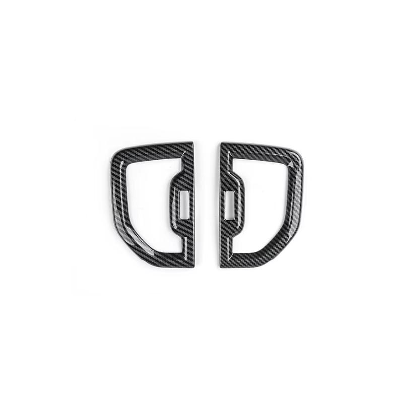 Carbon Fiber Air Conditioner Middle Vent Cover Trim Car Interior Decor Accessories For Kia Sportage 2015- LHD