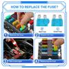 220Pcs Standard Fuse Kit With 11 Sizes (2A - 40A) - Premium Car Fuses Assortment Kit, Ideal Automotive Fuses For Cars, Trucks & Motorcycles