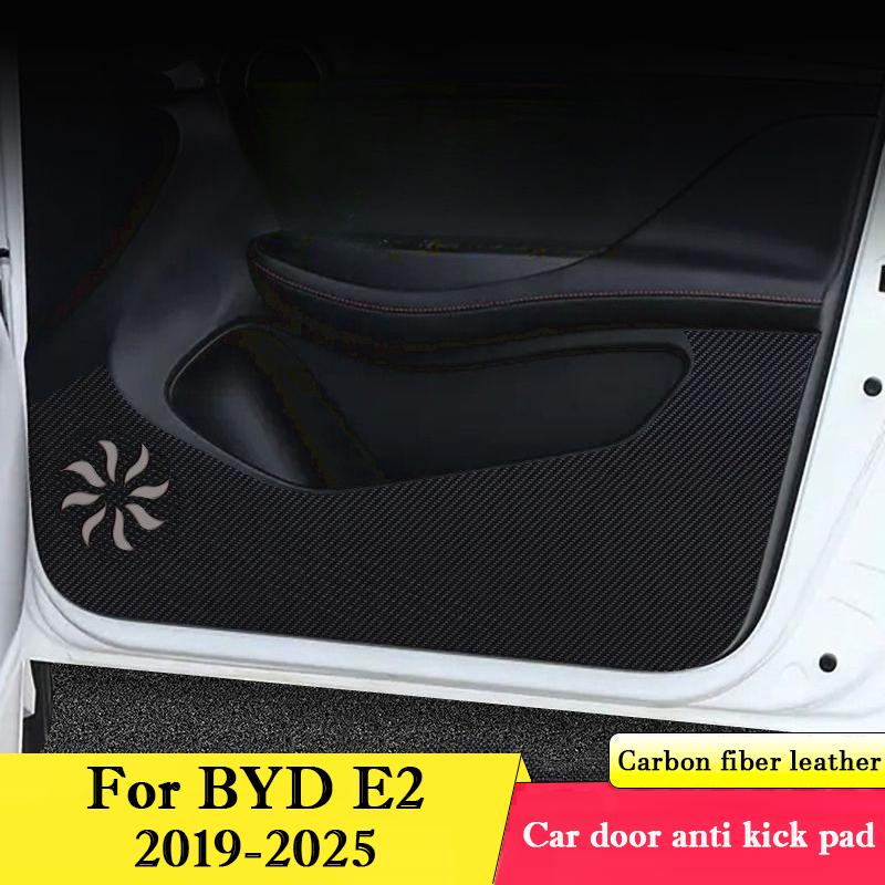 Für BYD E2 2019 - 2026 Auto Tür Anti-Tritt-Matte Leder Innenraumschutz Handschuhfach Anti-Schmutz Dekorationsaufkleber Auto Zubehör