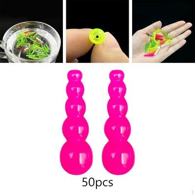 50 Piece Stacked Fishing Beads Set, Bass Beads, Parts, , Freshwater Lures, Tackle Tool,