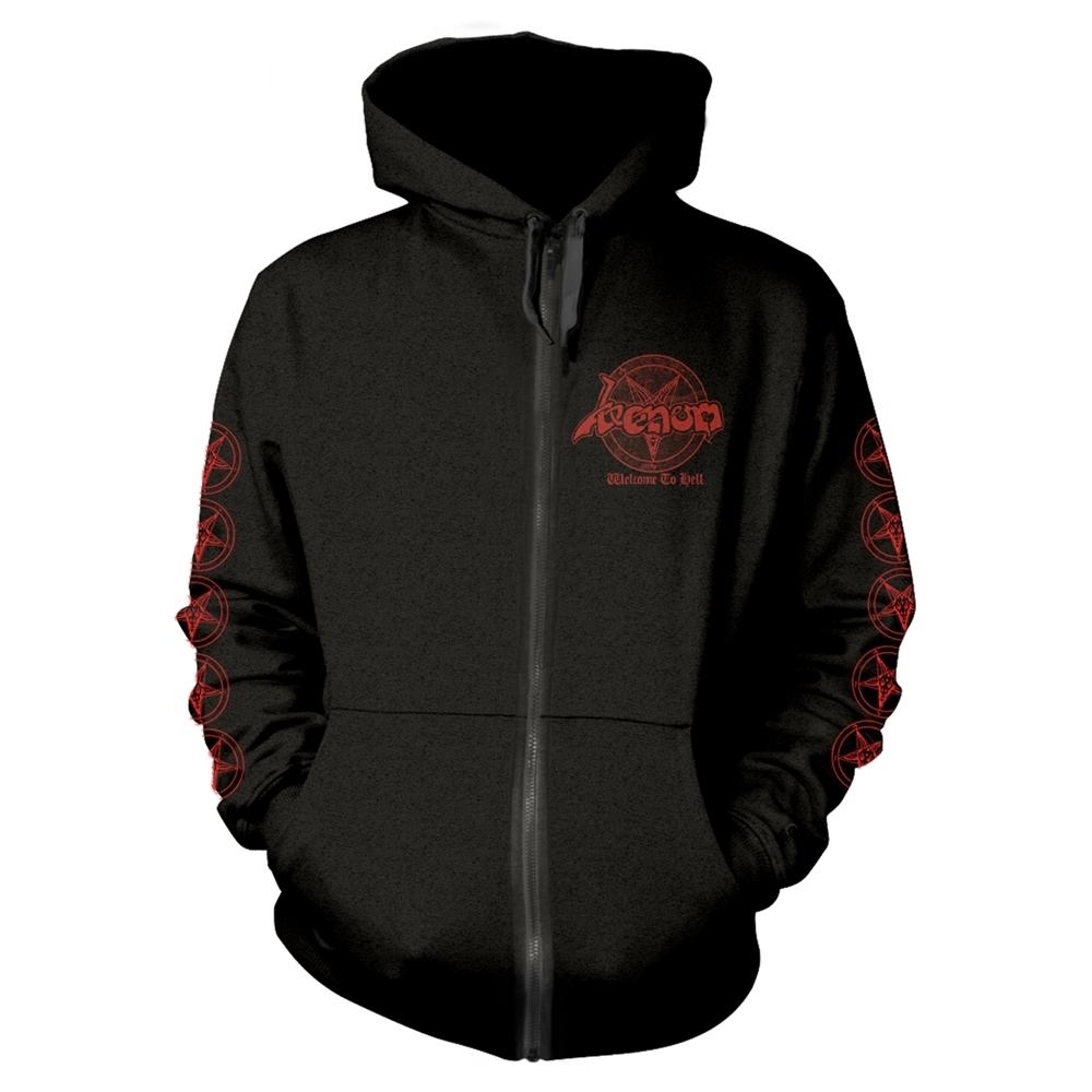 Venom Unisex Adult Welcome To Hell Back Print Full Zip Hoodie