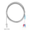 M6 Screw Fine Thread Type K Thermocouple Temperature Sensor Wire 0400 Celsius  (5 M)
