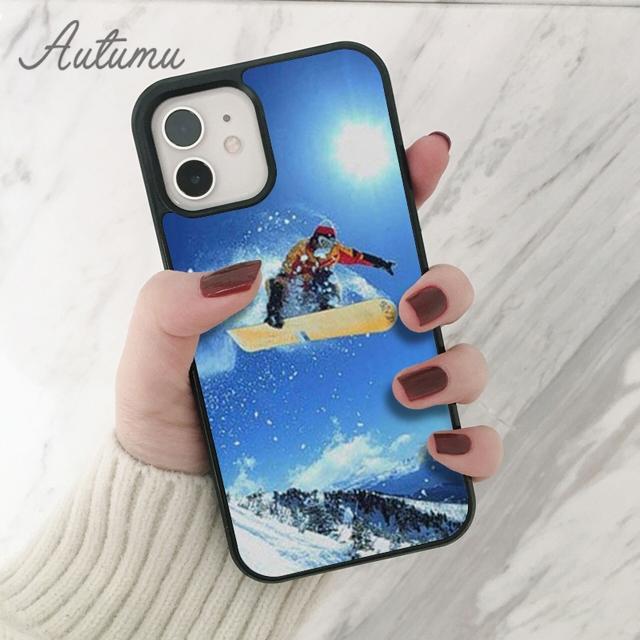 Snow Or Die Ski Snowboard Handyhülle für iPhone 11 12 13 14 Pro Max mini XR XS SE 2020 6S 7 8 Plus Samsung Galaxy S21 S22 Cover