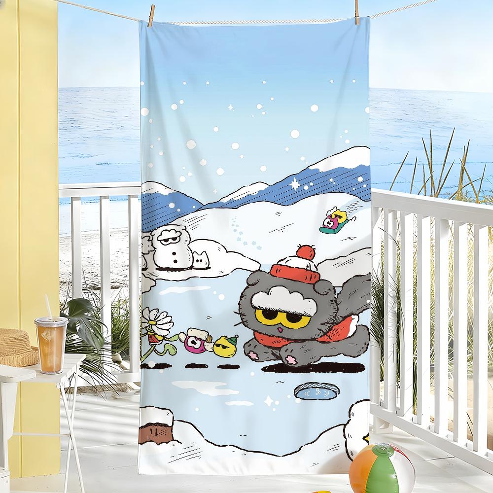 Cloud Cat Z-ZOA Beach Towel For Beaches Yoga Studios Gyms Hot Springs Swimming Pools And Picnics