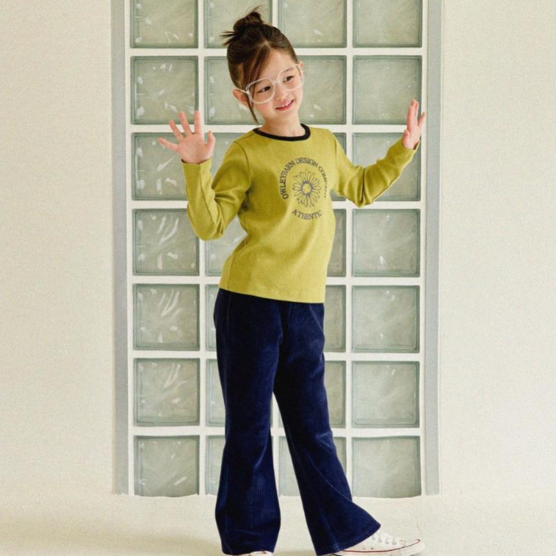 Olivan Velour Point Label Pants Navy