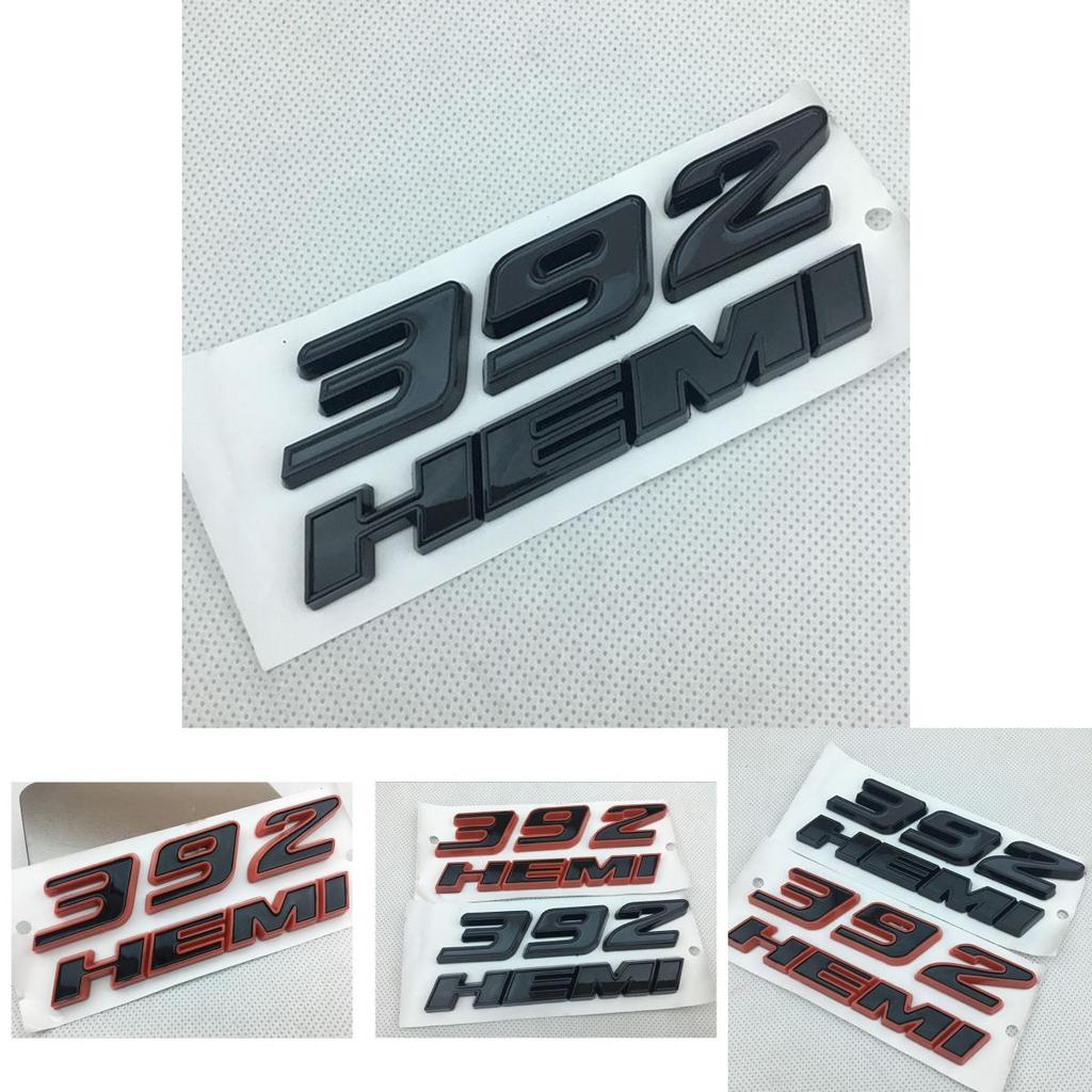 392hemi Schwarz Rot Emblem Kotflügel Seitenabzeichen Aufkleber 64l Aufkleber Für 300c Srt8 3500