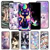 Phone Case For Oneplus 13R 13 12 10T 11 R10 Nord N100 N200 N10 9 9R CE 2 3 Z Pro Lite 5G Soft TPU Cover Colorful Cat Design Bags