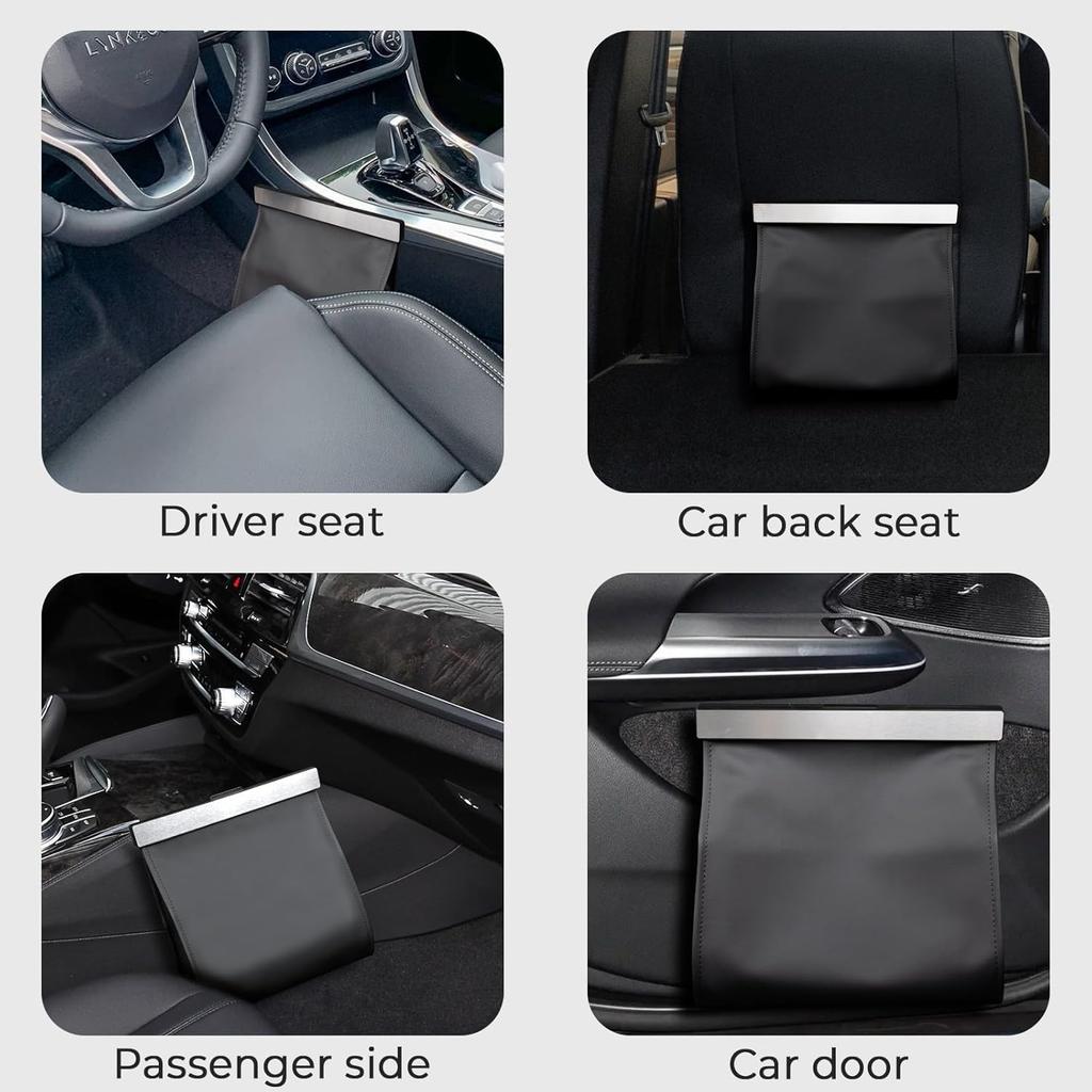 COZILO Smart LED Car Trash Can - Leak-Proof Car Garbage Can Bin And Storage Bag For The Back/Front/Console Of Any Cars,Sedans, SUVs & Trucks
