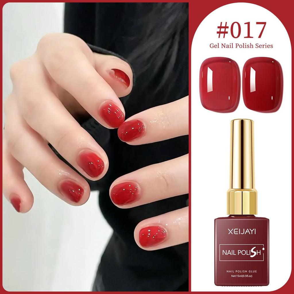 XEIJAYI 15ml Solid Color Nail Gel - 72 Color Options for Nail Art Salons