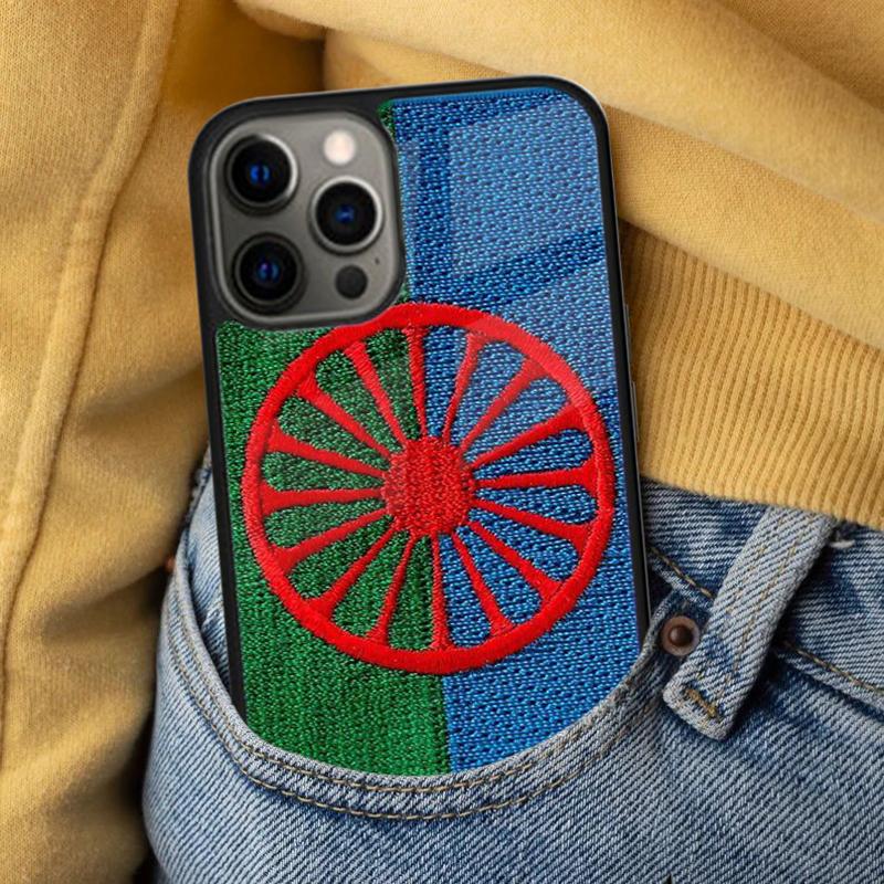Gypsy Romani Roma Flag Soft Phone Case for iPhone 17 Air 16e Pro Max 15 Pro 13 14 Plus 11 12 MagSafe Magnetic Coque