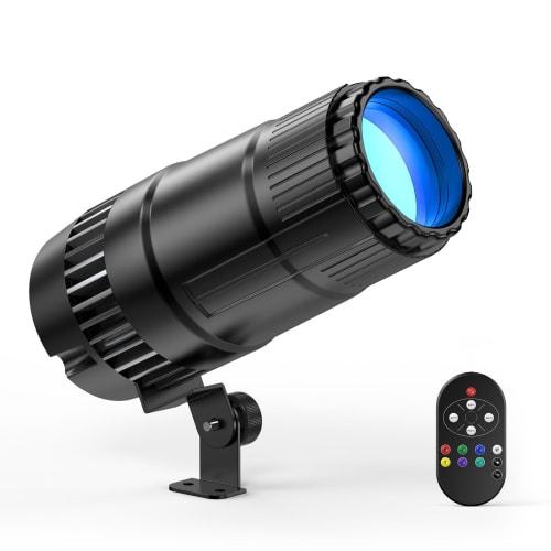 

ZonQoonz 20W LED Spotlight, RGBW, Dimmable, Adjustable Angle, 3.4 Wide Angle, Remote Control Included, Easy Installation, Compact and Stylish, Perfec
